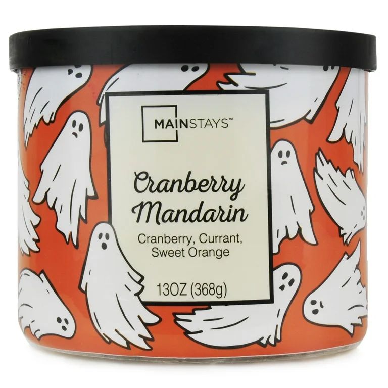 Mainstays Cranberry Mandarin Halloween Candle, 13 ounce | Walmart (US)