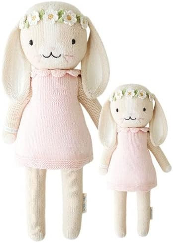 cuddle + kind Hannah The Bunny Blush Little 13" Hand-Knit Doll – 1 Doll = 10 Meals, Fair Trade,... | Amazon (US)