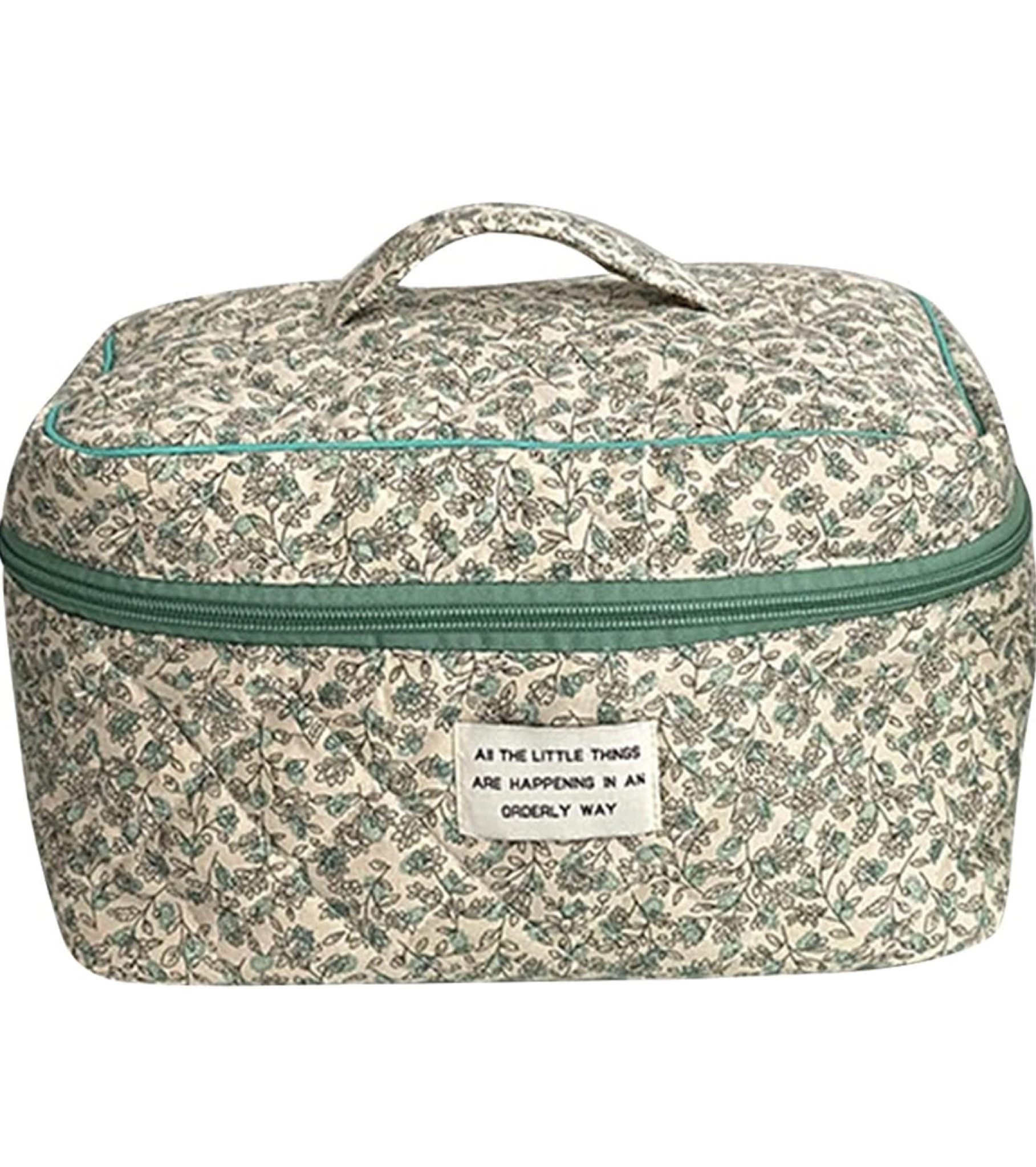  Juoxeepy Cotton Makeup Bag Large Travel Cosmetic Bag