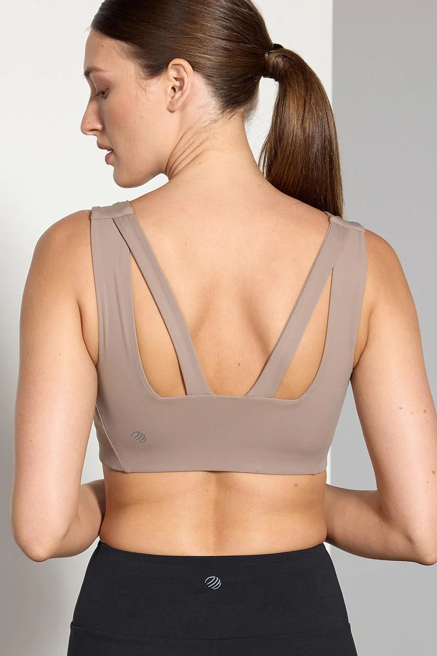 Vital Recycled Nylon Square Neck Medium Support Sports Bra | MPG Sport