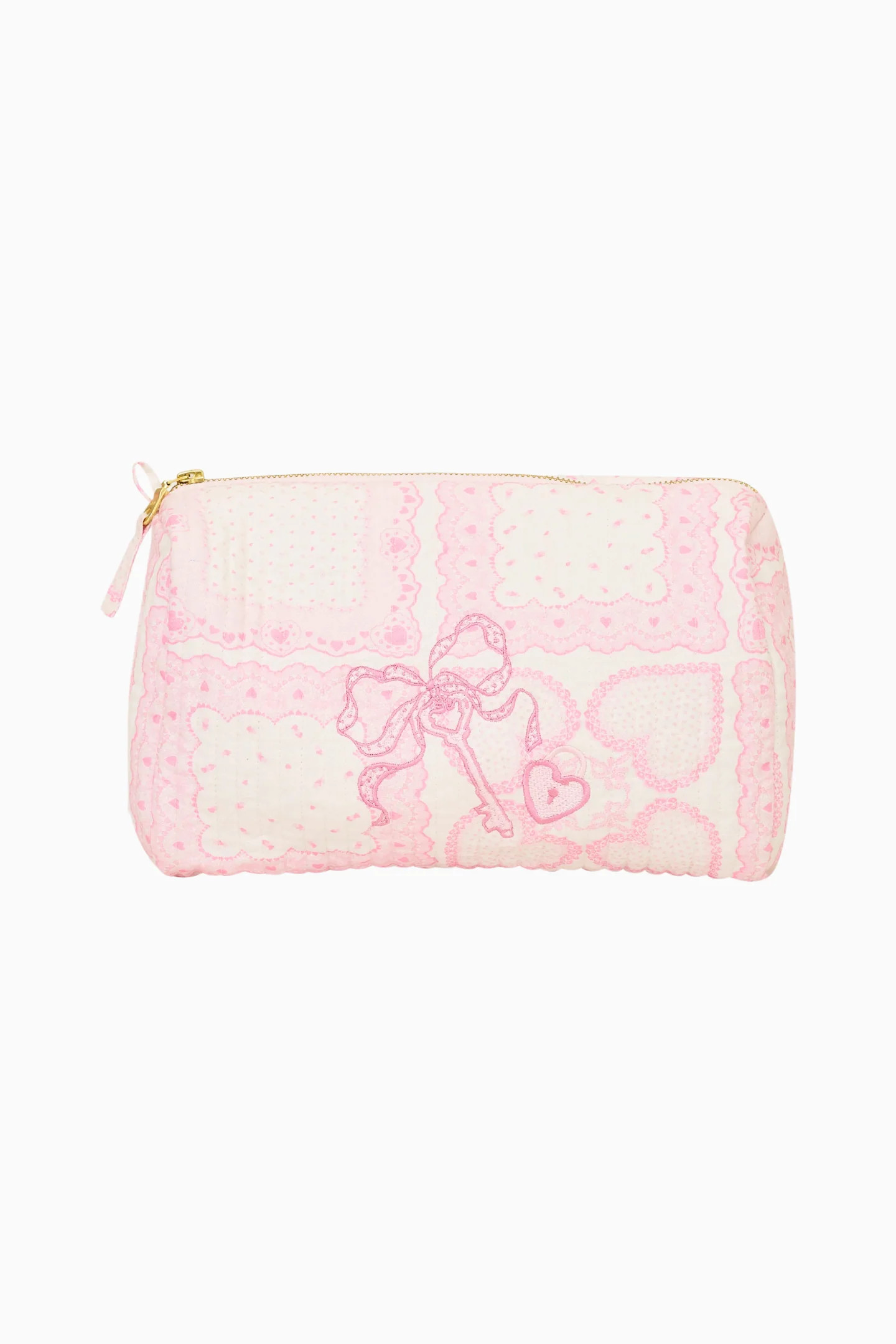 Heart Print Octavia Pouch | LoveShackFancy