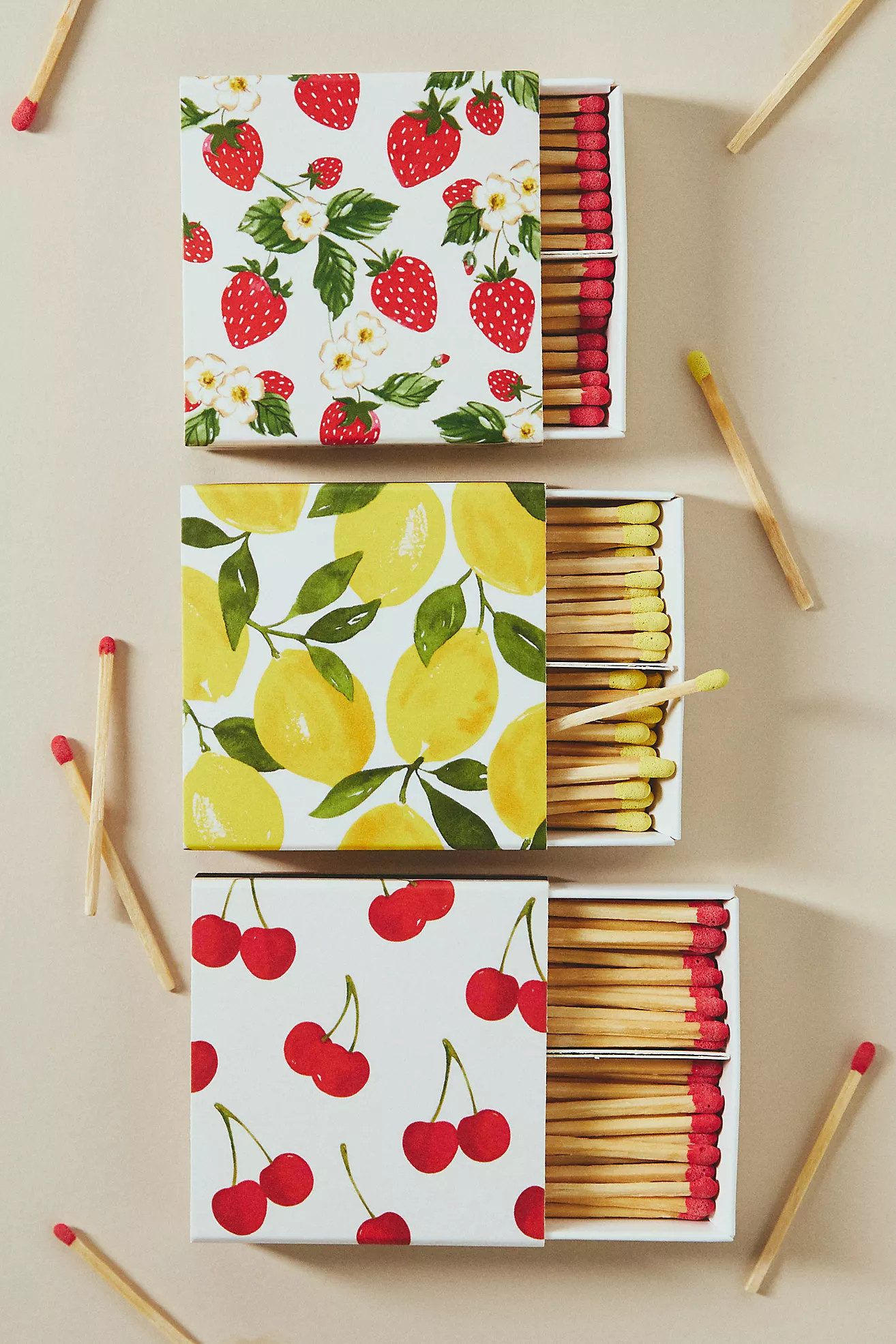 Abigail Jayne Fruit Matches, Set of 3 | Anthropologie (US)