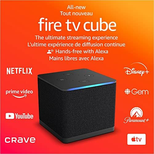 Amazon Fire TV Cube, Hands-free streaming device with Alexa, Wi-Fi 6E, 4K Ultra HD | Amazon (CA)