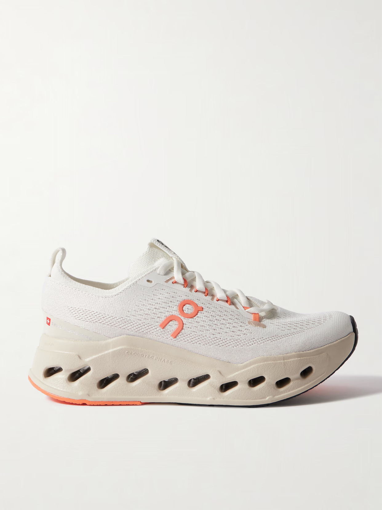 ON - Cloudsurfer Max Rubber-trimmed Mesh Sneakers - Pink | NET-A-PORTER (US)