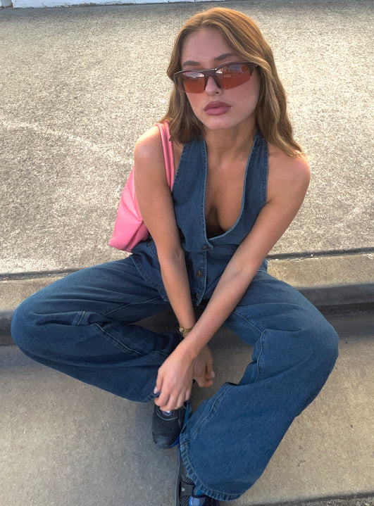 Hills Halter Denim | Princess Polly US