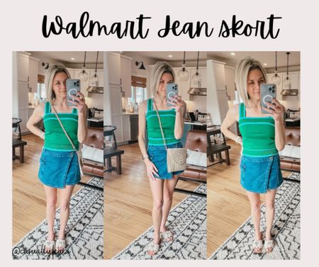 Super cute skort for under $12! Wearing small. And this sweater tank in these colors is perfection. 

#LTKsalealert #LTKfindsunder50 #LTKover40