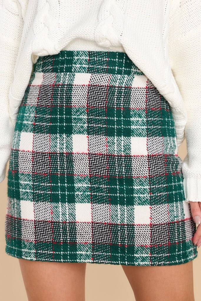 News Flash Green Multi Plaid Skirt | Red Dress 