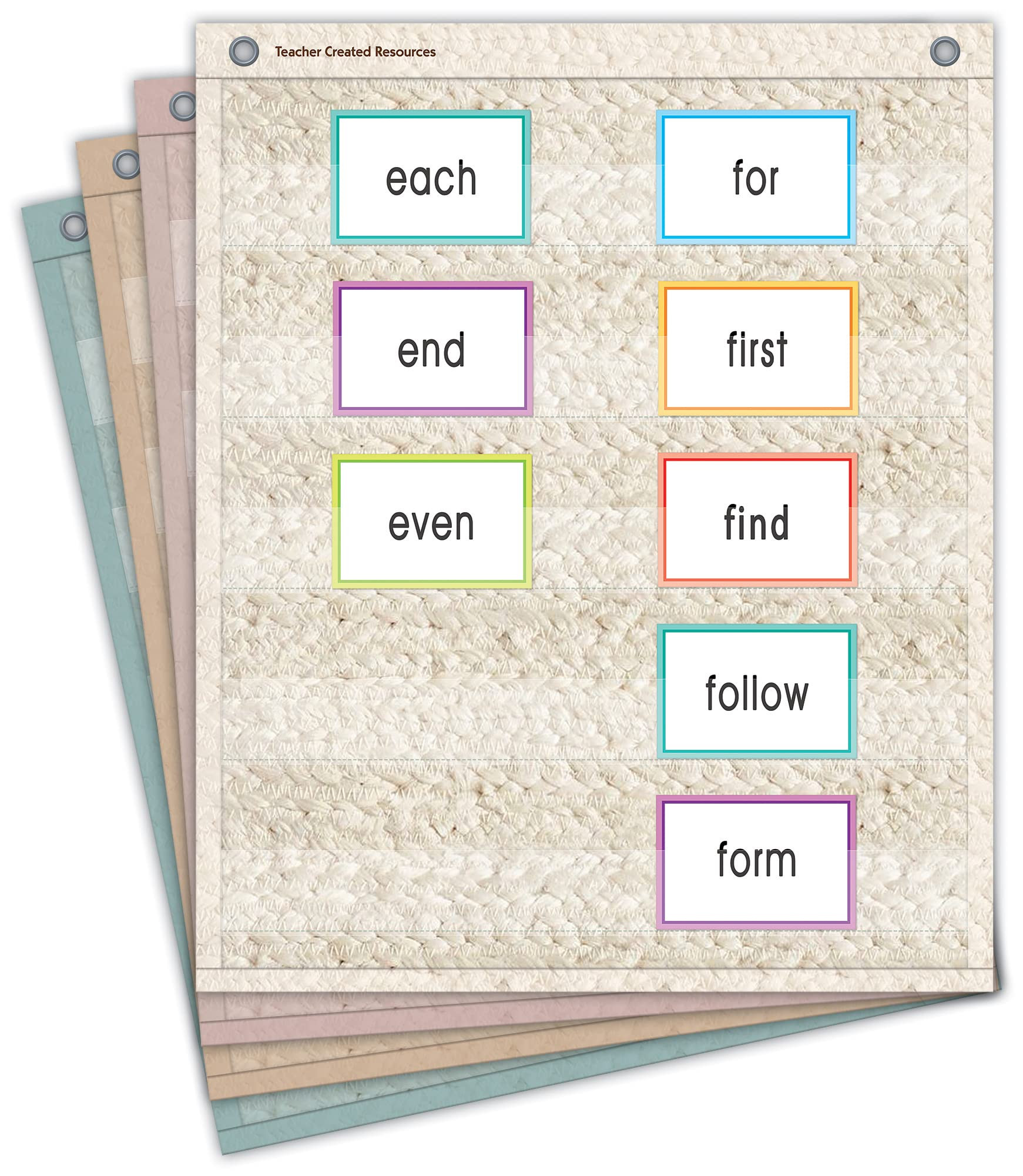 Teacher Created Resources Woven Magnetic Mini Pocket Charts (14" x 17") (TCR20108) | Amazon (US)