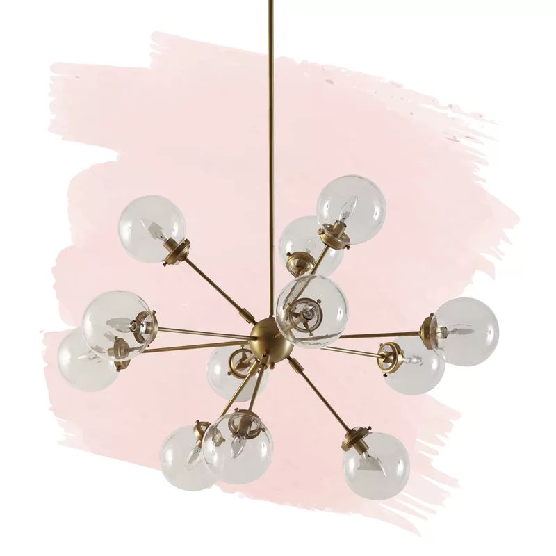 Gold Asher 12-Light Sputnik Sphere Chandelier | Wayfair North America