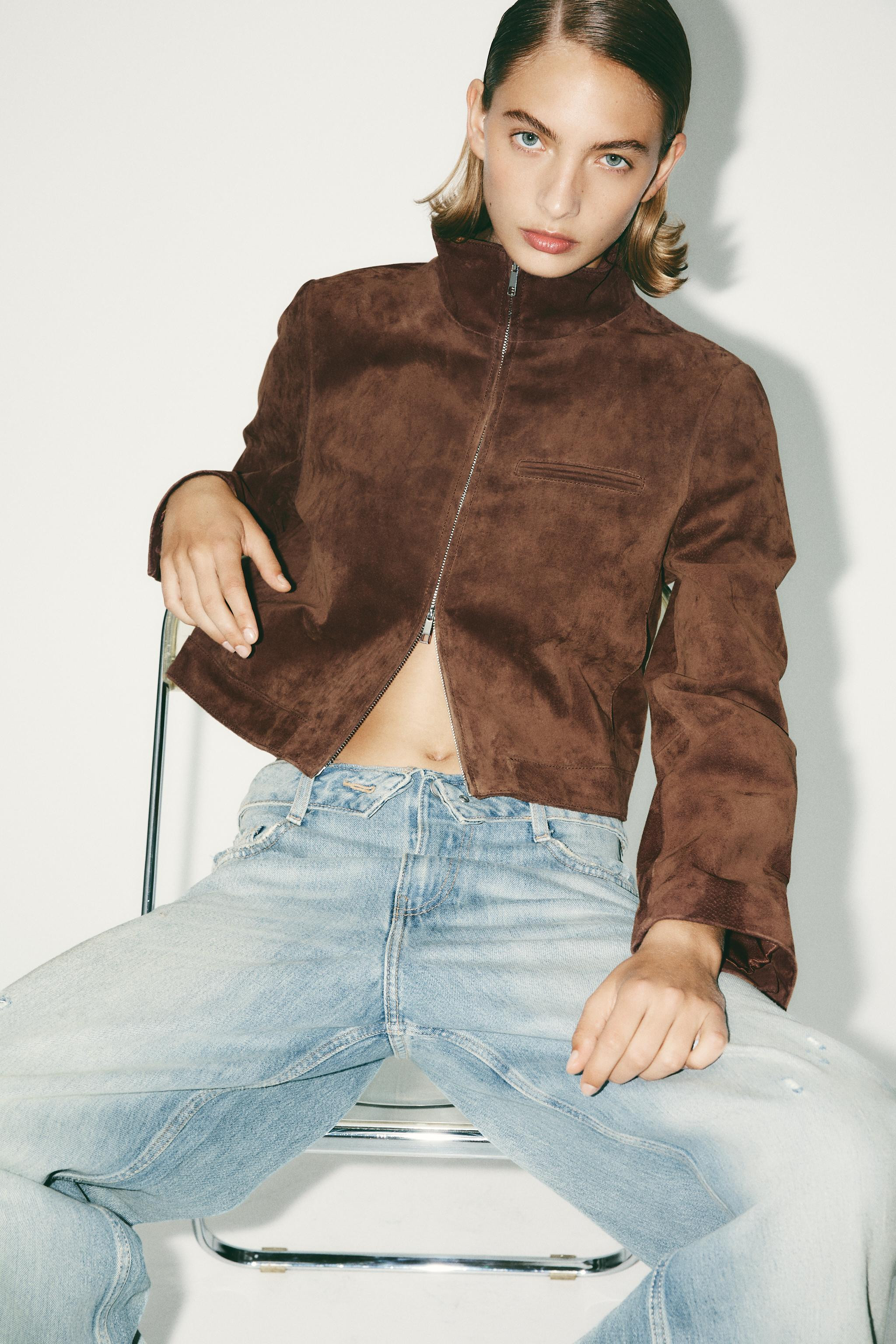 SUEDE LEATHER JACKET | Zara AU