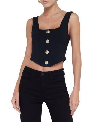 L'AGENCE Saga Square Neck Knut Corset Top  | Bloomingdale's Women | Bloomingdale's (US)