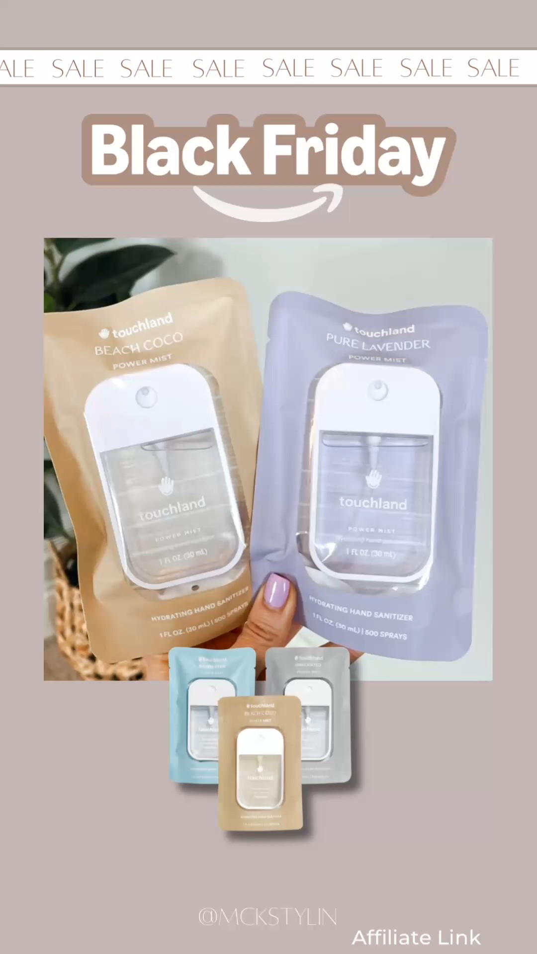 Touchland hand sanitizer on DEAL! my favorite be it's hydrating instead of drying! Perfect for this time of year! I grab the 3 pack & put in all my kids stocking for them to keep in their backpack! AD

#LTKHoliday #LTKSaleAlert #LTKGiftGuide