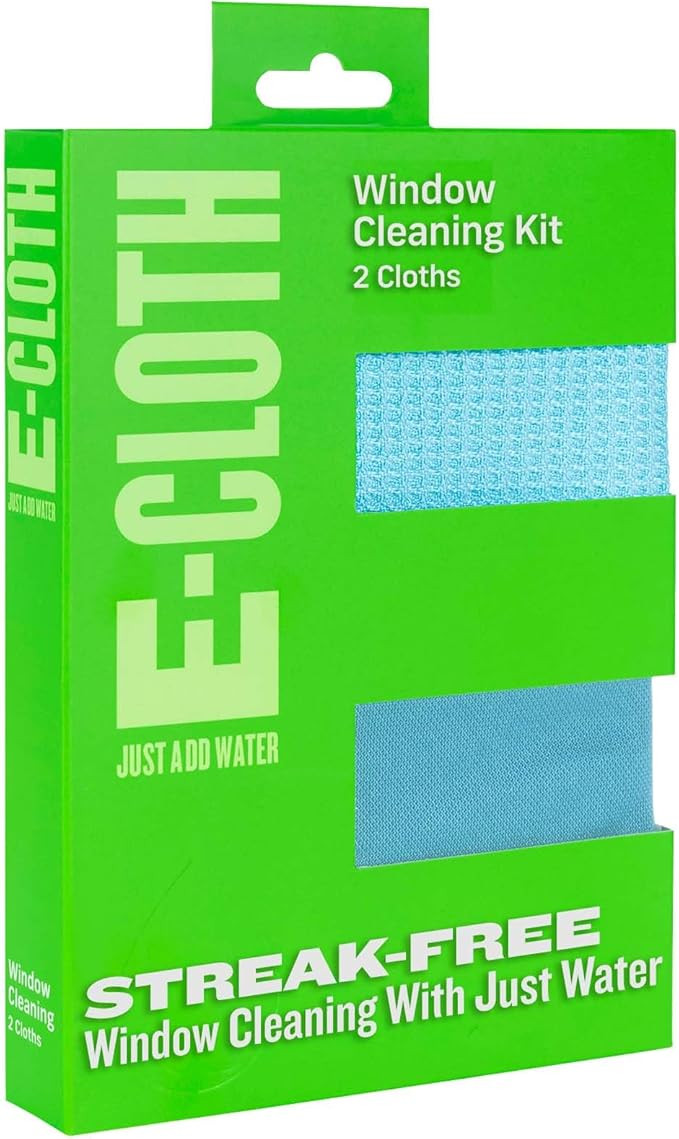 E-Cloth Window Cleaner Kit - Window and Glass Cleaning Cloth, Streak-Free Windows with just Water... | Amazon (US)