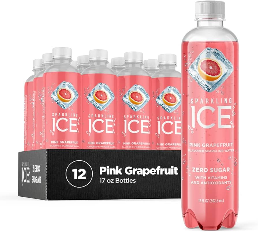 Sparkling Ice, Pink Grapefruit Sparkling Water, Zero Sugar Flavored Water, with Antioxidants and ... | Amazon (US)