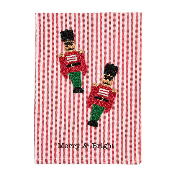 Nutcracker Bead Towel | Mud Pie