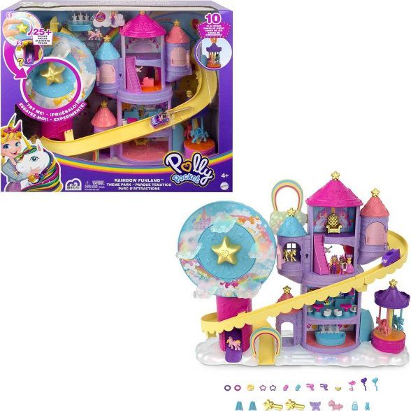 Polly Pocket Rainbow Funland Theme Park Playset | Target
