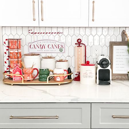 Christmas coffee bar decorations T affordable prices. This little area in my home brings me so much joy. #kitchenholidaydecor #coffeebar #cocoabar #gingerbread #christmasdecor

#LTKSeasonal #LTKhome #LTKHoliday