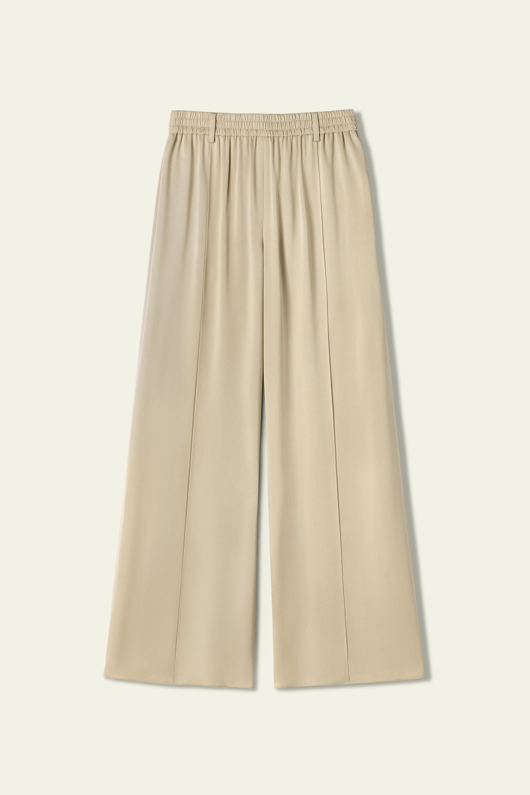 Silk Suede Wide-Leg Pants | LilySilk