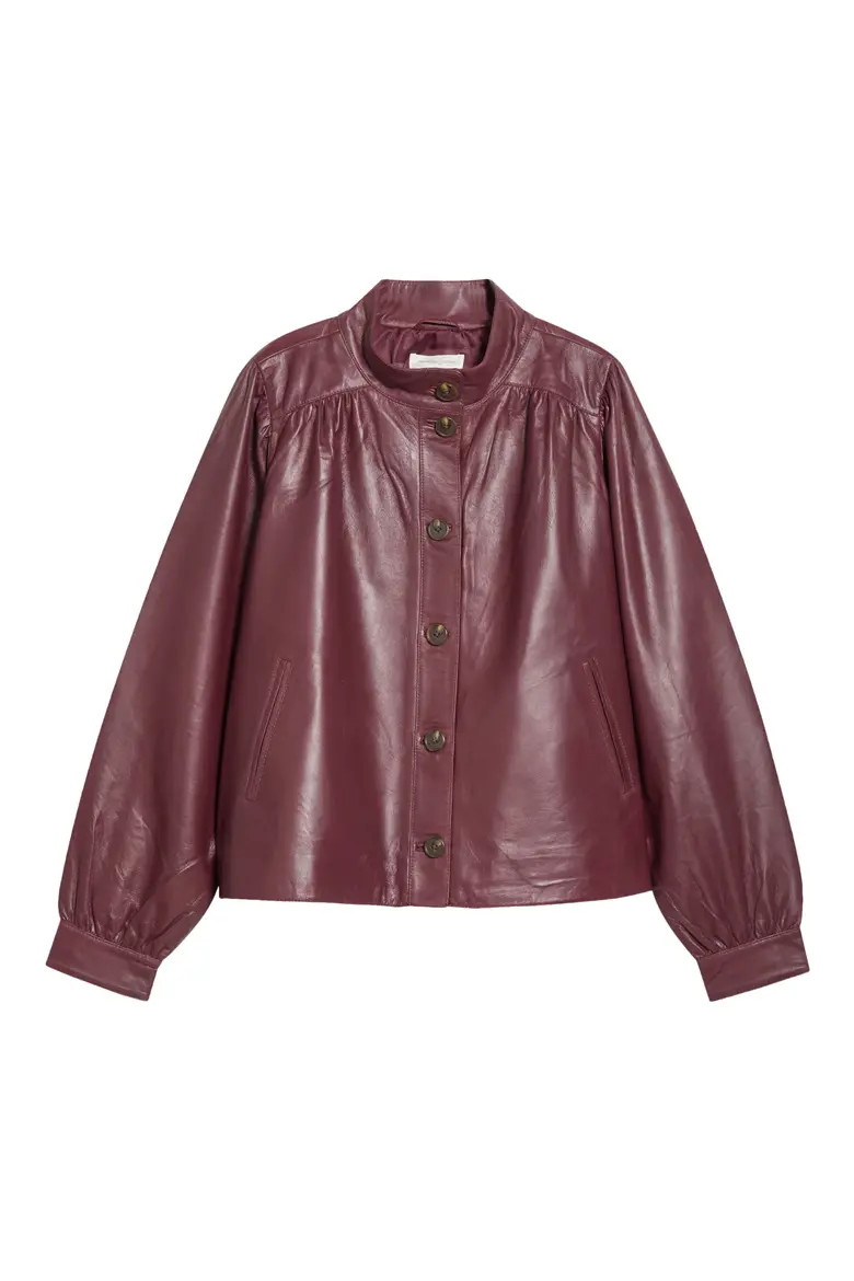 Leather Swing Jacket (Women) | Nordstrom | Nordstrom