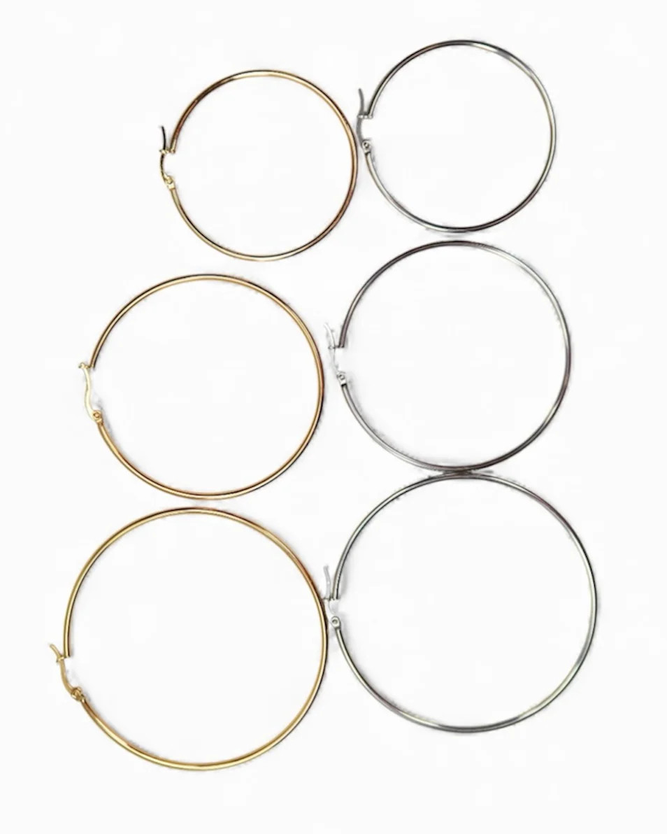 On-Repeat Hoop 316L Stainless Steel Trio | KC Chic Designs