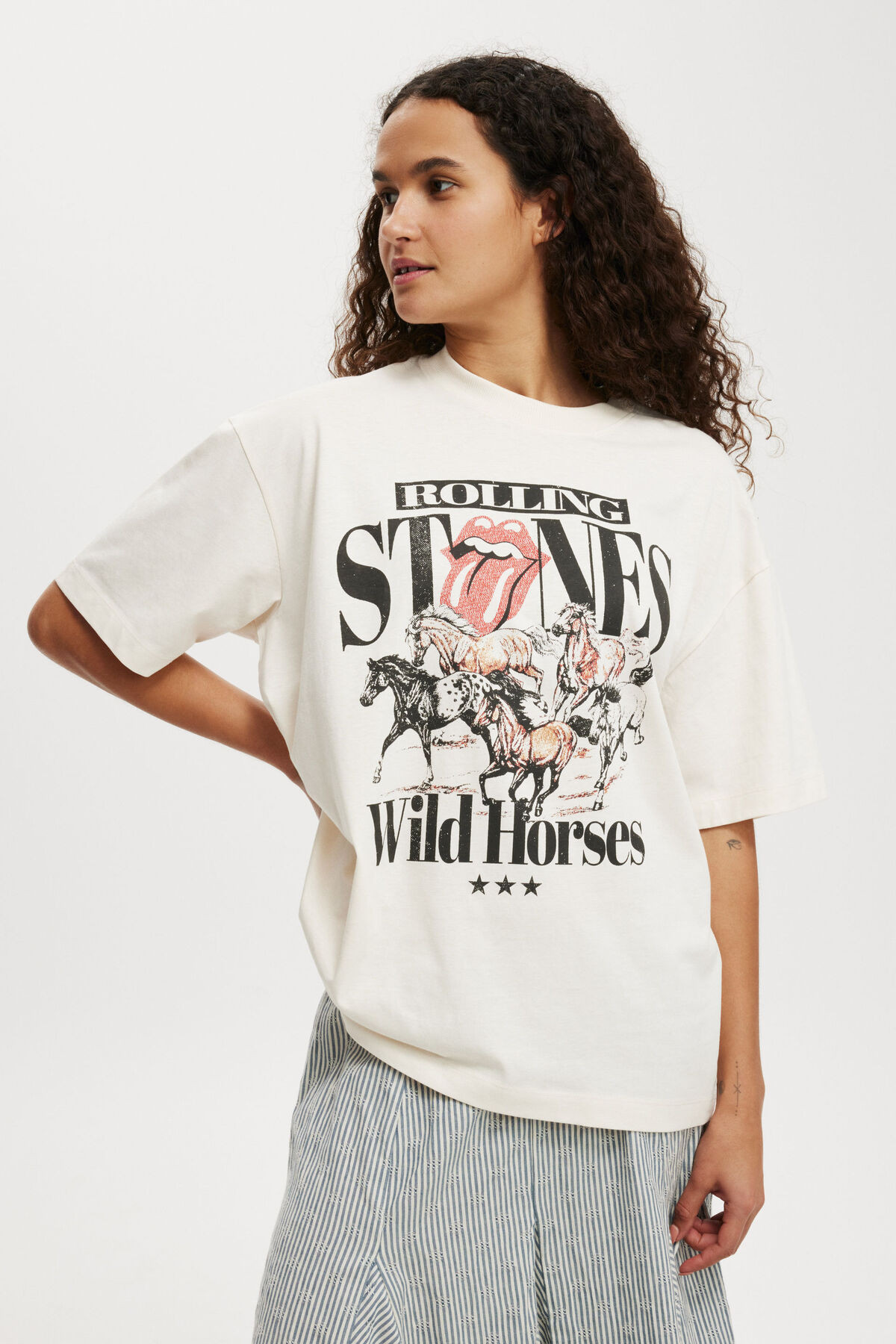 Rolling Stones Boxy Graphic Tee | Cotton On (US)
