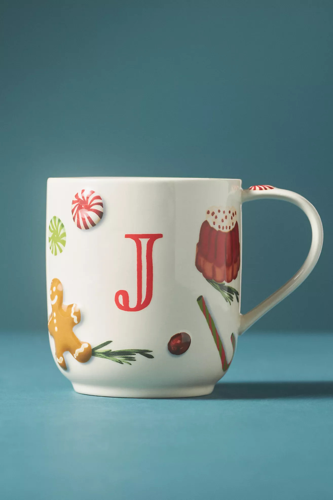 Holifaye Stoneware Monogram Mug | Anthropologie (UK)