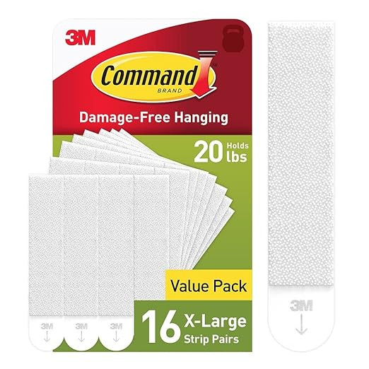 Command 20 lb XL Heavyweight Picture Hanging Strips 16 Pairs (32 Command Strips), Damage Free Han... | Amazon (US)