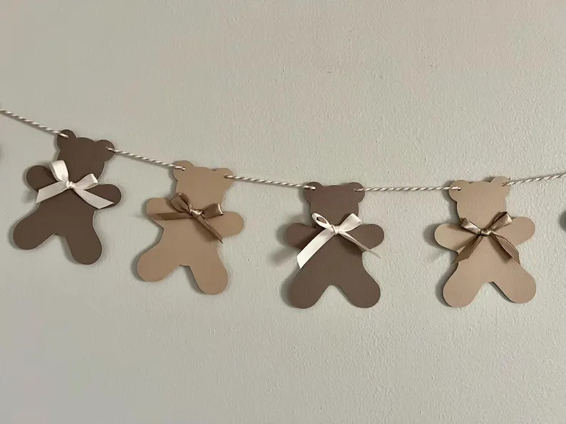 We Can Bearly Wait Banner With Bear, We Can Bearly Wait Baby Shower Theme, We Can Bearly Wait Gen... | Etsy (US)