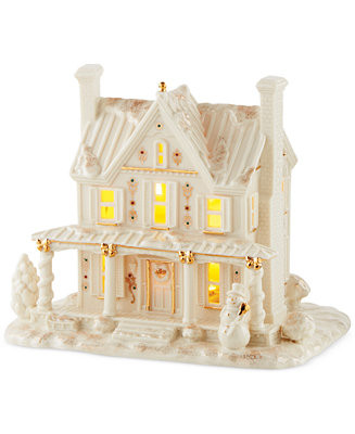 Lenox Mistletoe Park Lighted Farmhouse Figurine, Exclusively at Macy’s - Macy's | Macy's