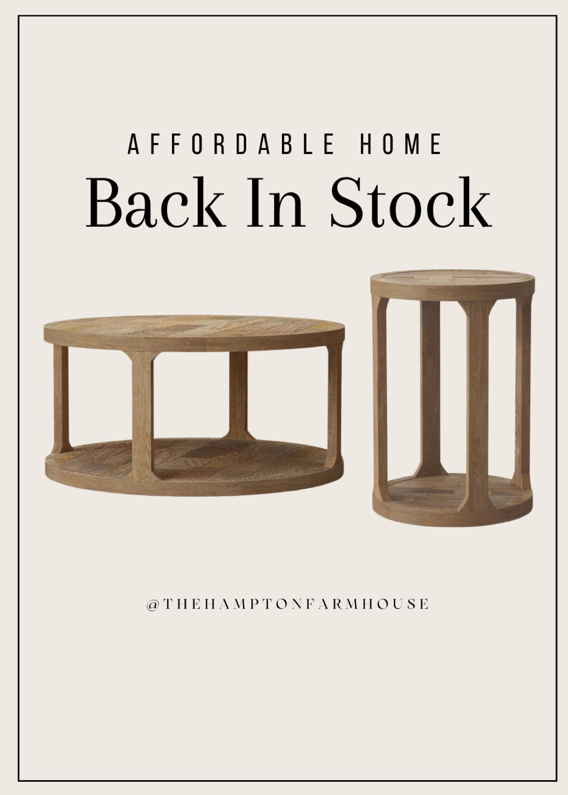 My affordable end table and coffee table are BACK IN STOCK! 
AND USE COUPON for $40 Off $200! Sale Ends 1/20

Living room, end table, coffee table, neutral home, modern home, home decor, furniture 

#LTKsalealert #LTKhome #LTKfamily