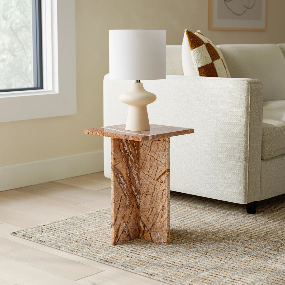 Rience Marble Top End Table | Wayfair North America