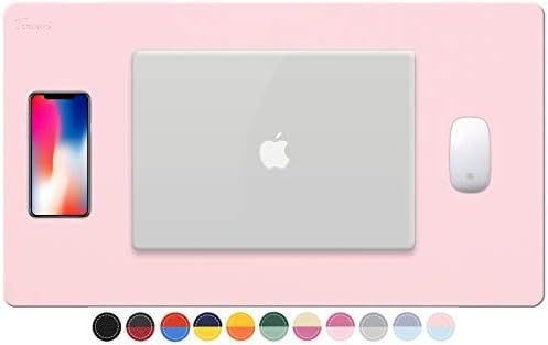 TOWWI Dual Sided Desk Pad, 24" x 14" PU Leather Desk Mat, Waterproof Desk Blotter Protector Mouse... | Amazon (US)