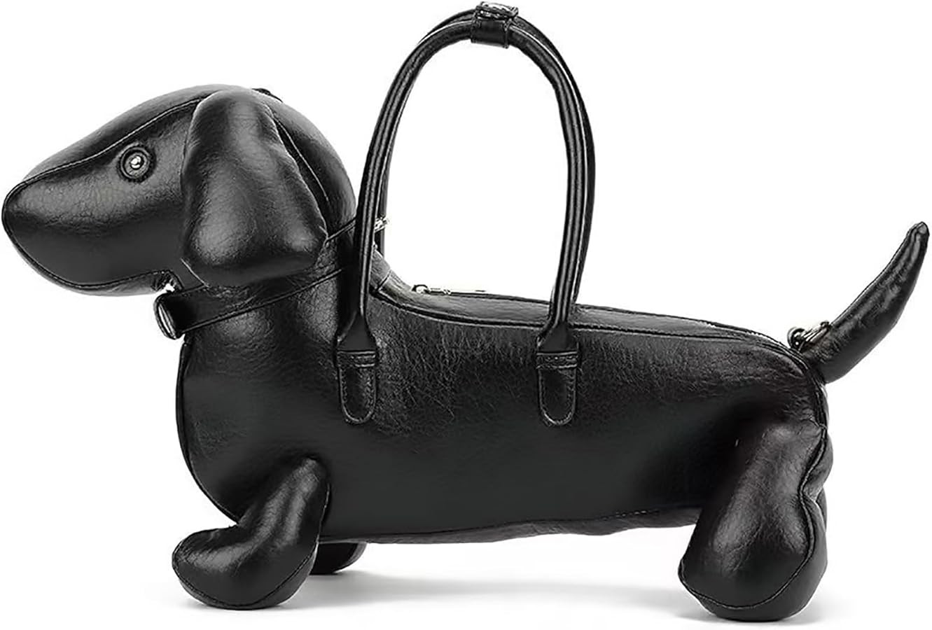 Women PU Leather Dog Shaped Crossbody Shoulder Bag Handbag Purse | Amazon (US)