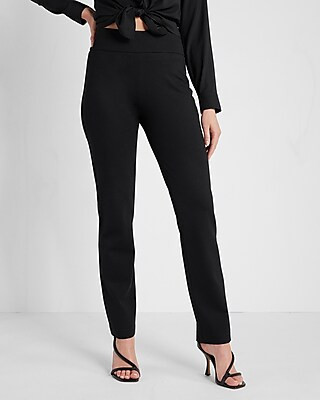 Columnist High Waisted Knit Slim Pant | Express