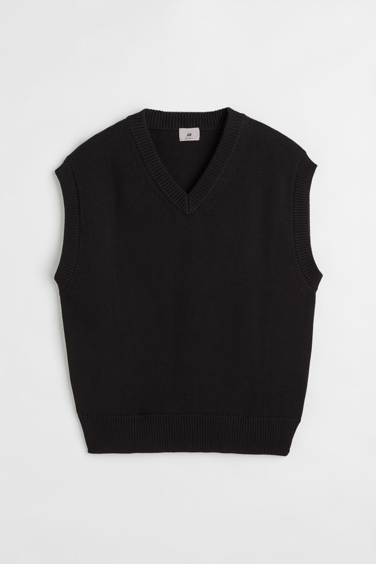Relaxed Fit Pima Cotton Sweater Vest | H&M (US + CA)