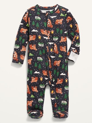 Unisex 2-Way-Zip Printed Sleep & Play Footed One-Piece for Baby | Old Navy (US)