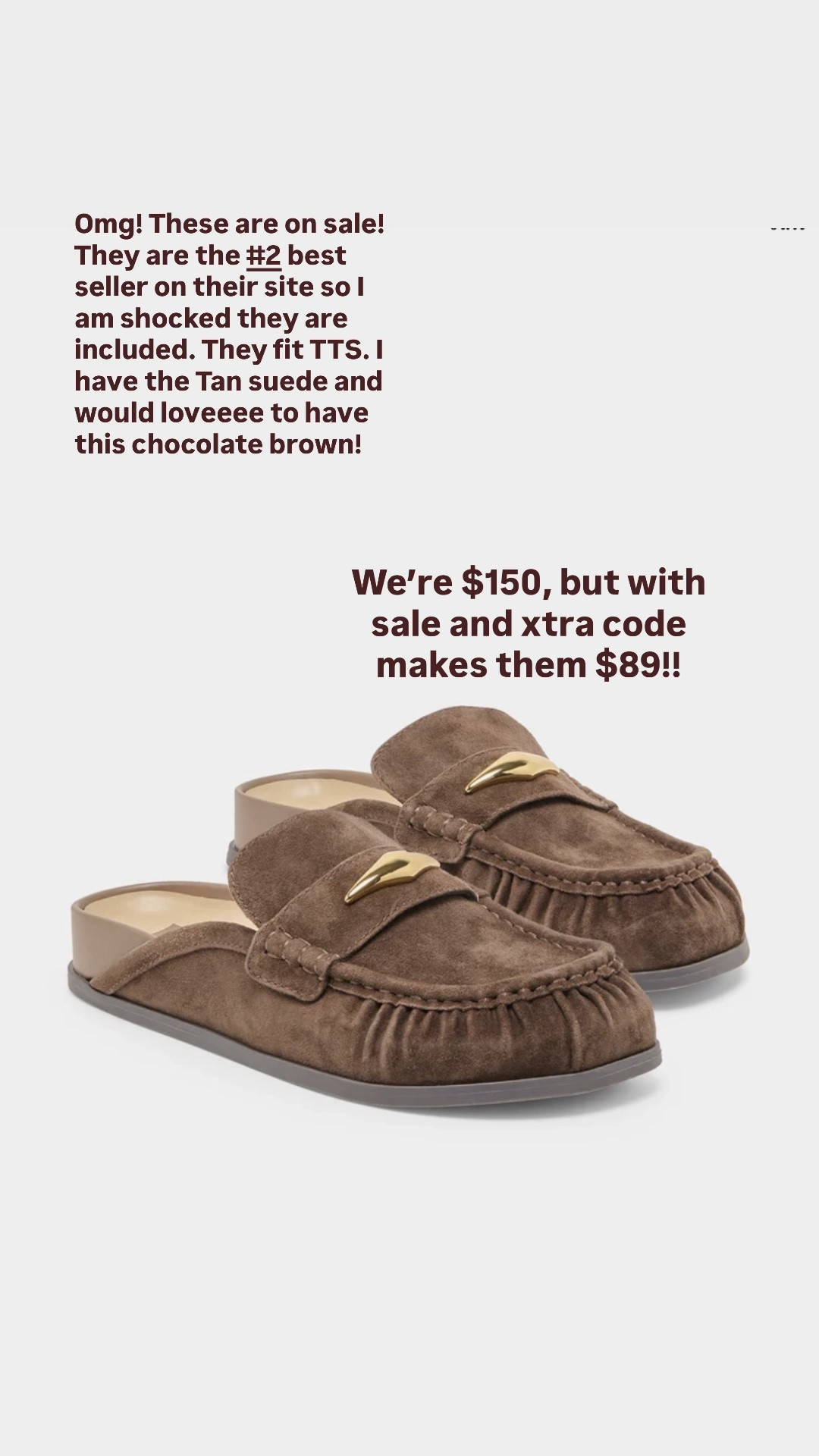 Use code WEEKEND 

So cute, comfortablee. I soo wish I had these chocolate brown 
Fit tts