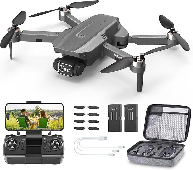 B12 Drone with Camera 4K, GPS Drone, Under 249g, RC Quadcopters with Follow Me. Brushless Motor, ... | Amazon (US)