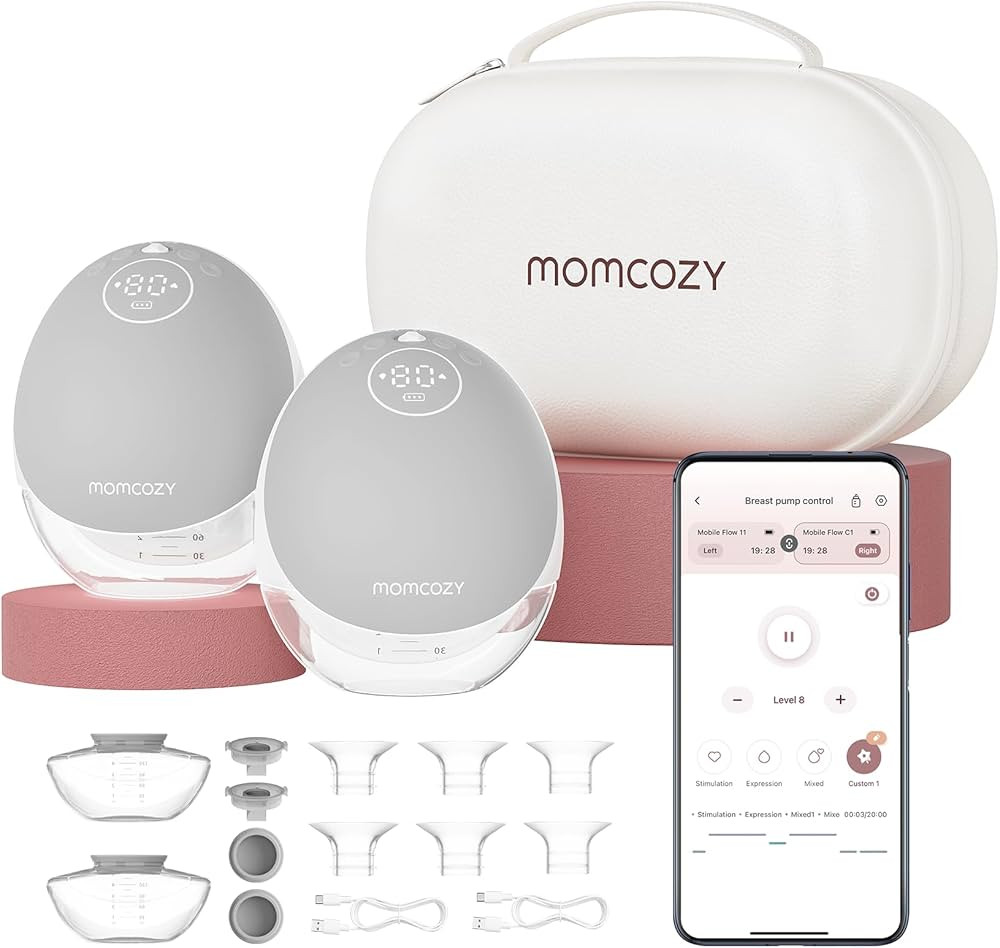 Momcozy Breast Pump Hands Free Mobile Flow | M9, App Discreet Control with Personalized Multi-Mod... | Amazon (US)