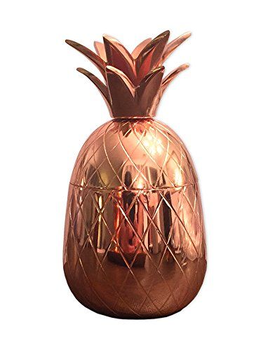 12oz Brass Pineapple Cocktail Mug, Copper Color, Design, Polished Finish | Amazon (US)