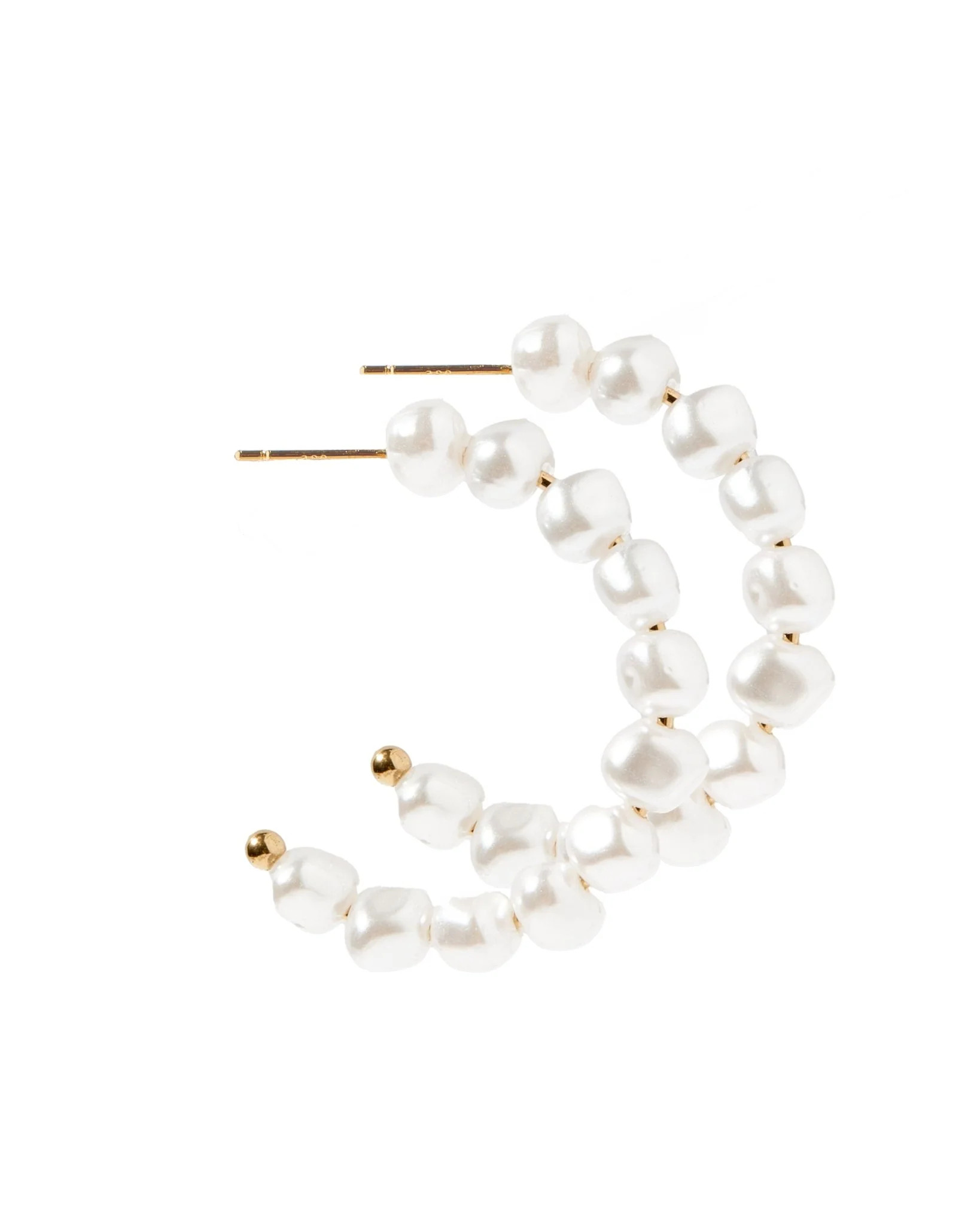 Tinsley Pearl Hoop Earrings - Shop LINNY CO | LINNY CO LLC