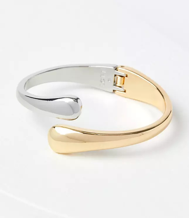 Mixed Metal Cuff Bracelet | LOFT