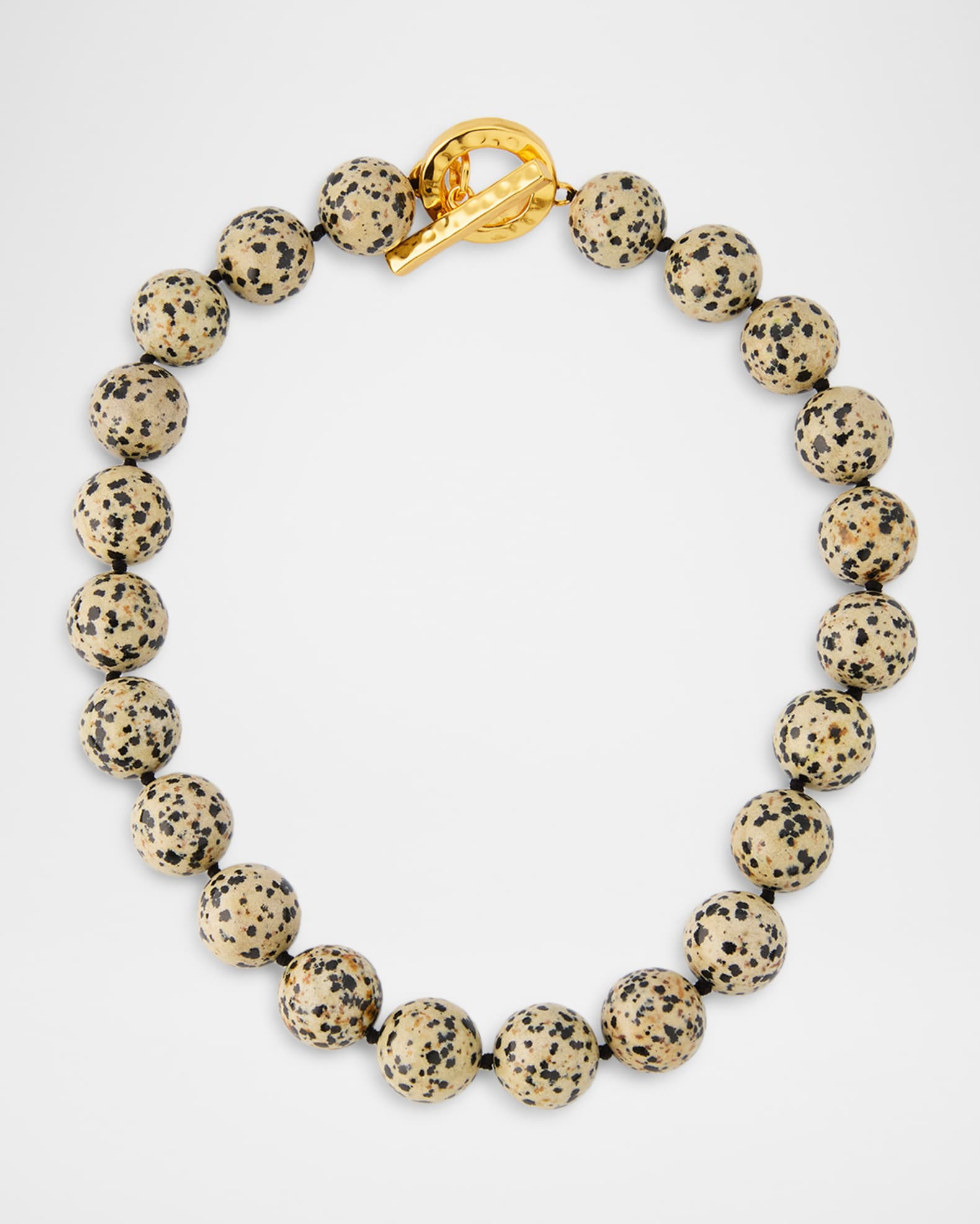 Dalmatian Jasper Toggle Necklace | Neiman Marcus