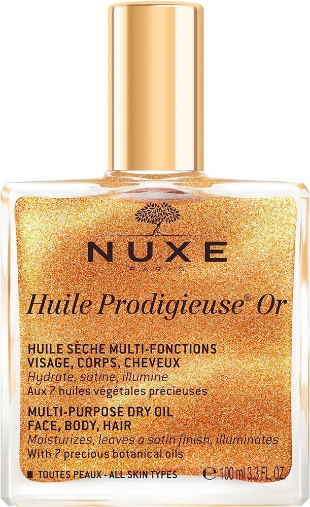 NUXE Huile Prodigieuse Shimmer Multi-Purpose Dry Oil - Luxurious Radiant Glow and Hydration for F... | Amazon (US)