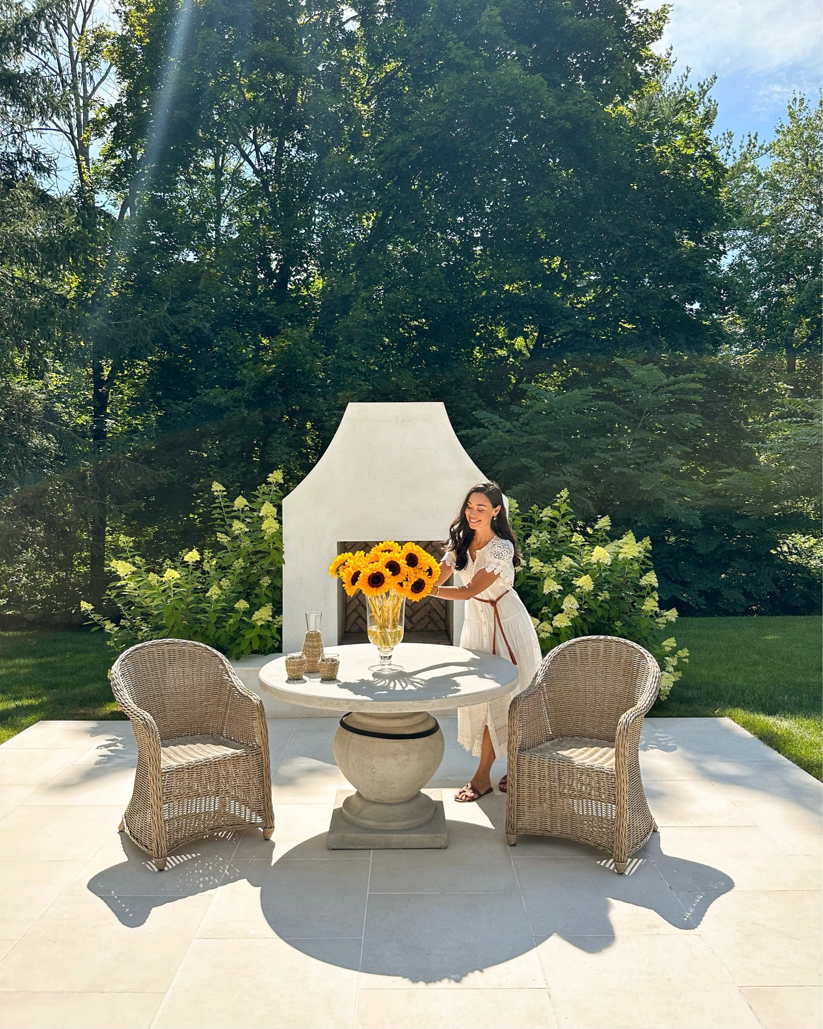 Zimmermann dress, old similar below! 

Patio, home decor, Connecticut, Kat Jamieson house.

#LTKmorningroutine