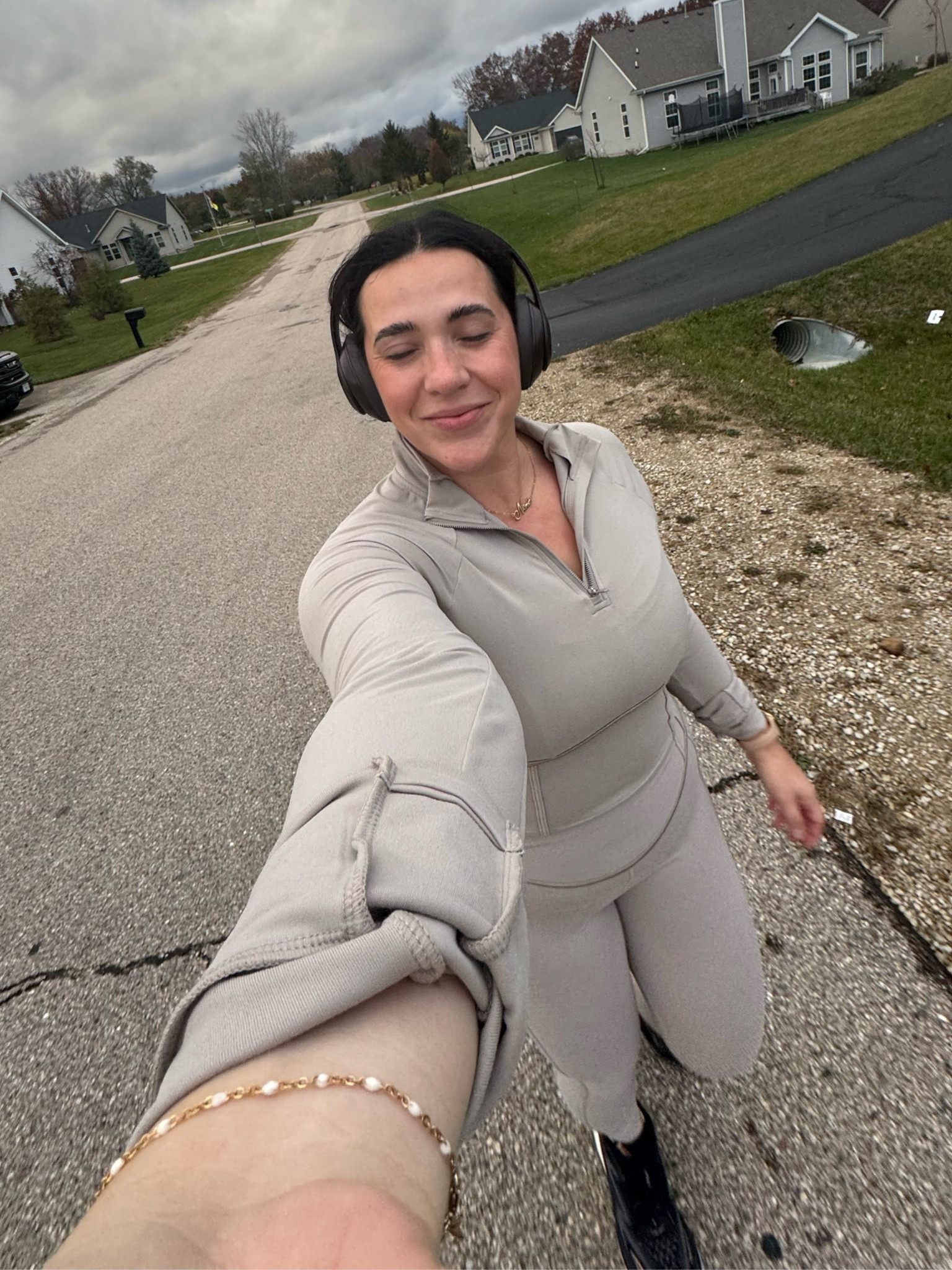 Running gear in 45-50F Wisconsin fell! These running workout leggings are incredible - they’re thick but not hot they hold everything in and don’t budge. 

#LTKMidsize #LTKActive #LTKFitness