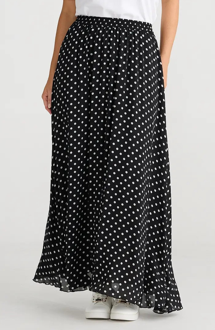 Brave+True Alias Polka Dot Maxi Skirt | Nordstrom | Nordstrom