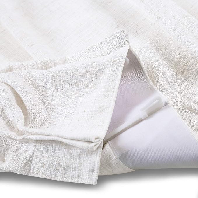 TWOPAGES 52 W x 96 L inch Pinch Pleat Unlined Darkening Drape Faux Linen Curtain Drapery Panel fo... | Amazon (US)