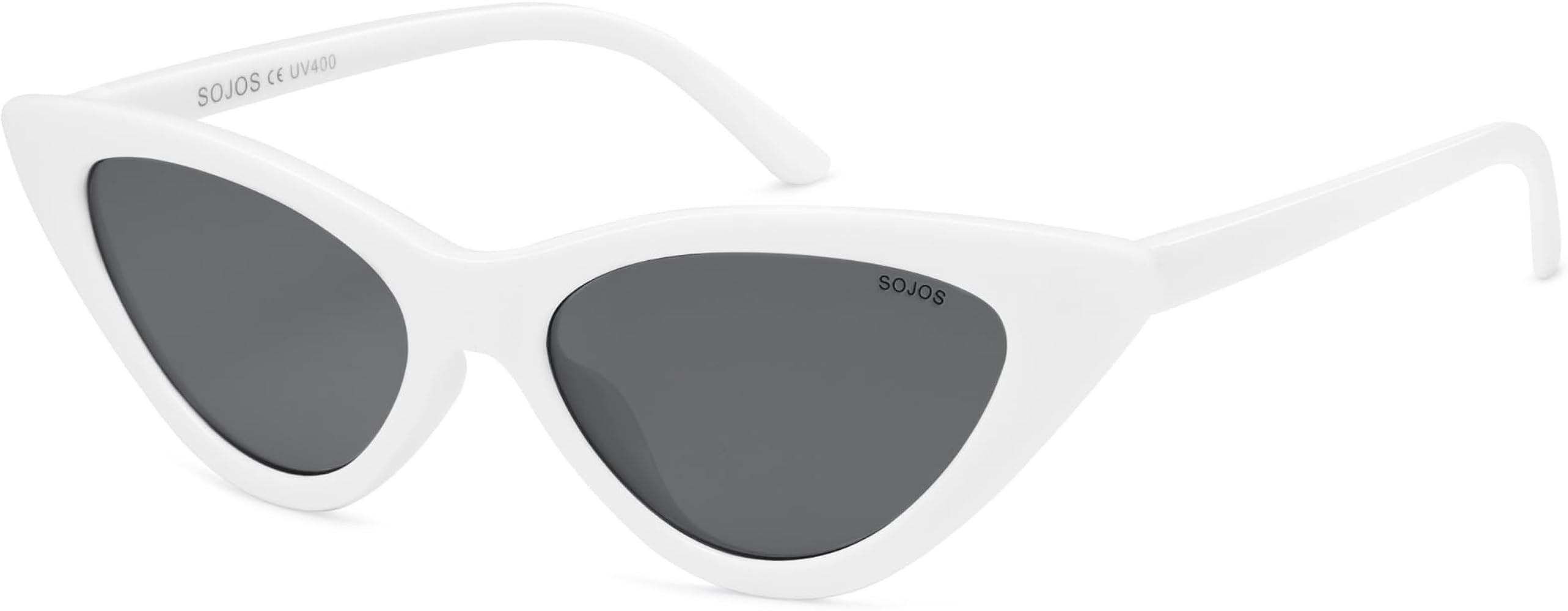 SOJOS Retro Vintage Narrow Cat Eye Sunglasses for Women Clout Goggles Plastic Frame SJ2044 | Amazon (US)