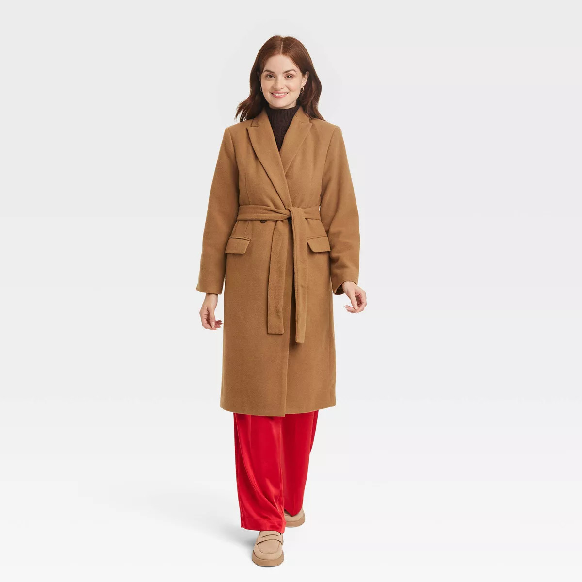 Women's Essential Wool Overcoat Jacket - A New Day™ | Target